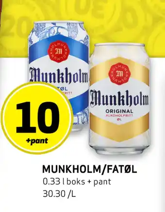 Bunnpris Munkholm/fatøl tilbud