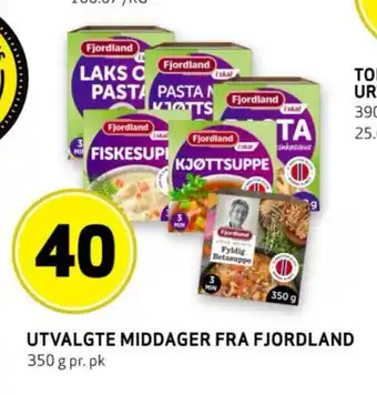 Bunnpris UTVALGTE MIDDAGER FRA FJORDLAND tilbud
