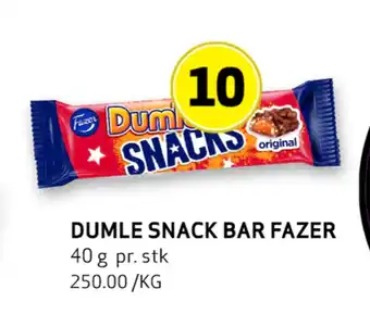 Bunnpris Dumle snack bar fazer tilbud