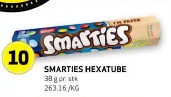 Bunnpris SMARTIES HEXATUBE tilbud