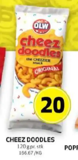 Bunnpris Olw cheez doodles tilbud