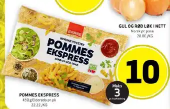 Bunnpris Eldorado pommes frites tilbud