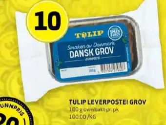 Bunnpris Dansk grov leverpostei tilbud