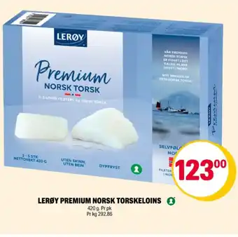Coop Extra Lerøy torskeloins tilbud