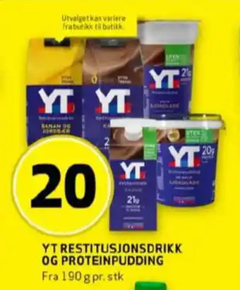 Bunnpris Yt proteinpudding tilbud