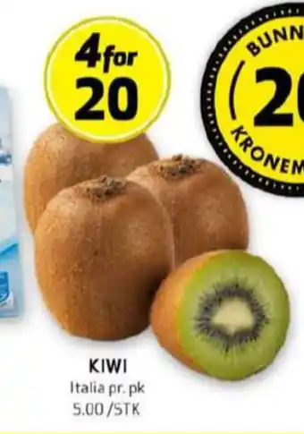 Bunnpris Ukjent kiwi tilbud