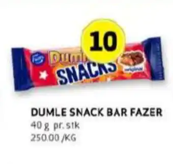 Bunnpris Snacks sjokoladebar tilbud