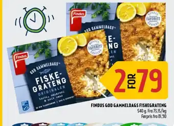 Coop Prix Findus fiskeretter tilbud