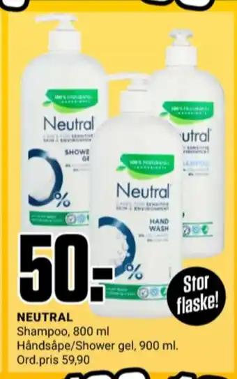Europris Neutral shampoo tilbud