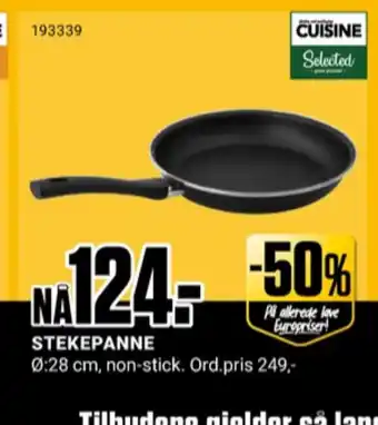 Europris Cuisine stekepanne tilbud