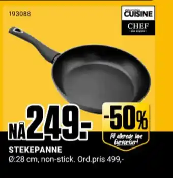 Europris Cuisine stekepanne tilbud