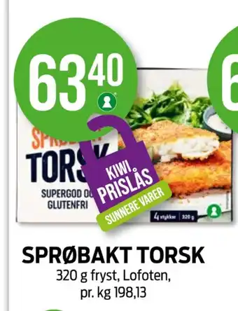Kiwi Lofoten torskefilet tilbud