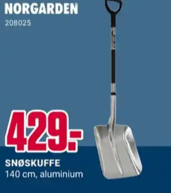 Europris Norgarden snøskuffe tilbud
