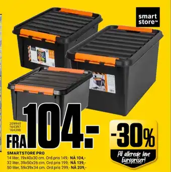 Europris Smart store oppbevaringsboks tilbud