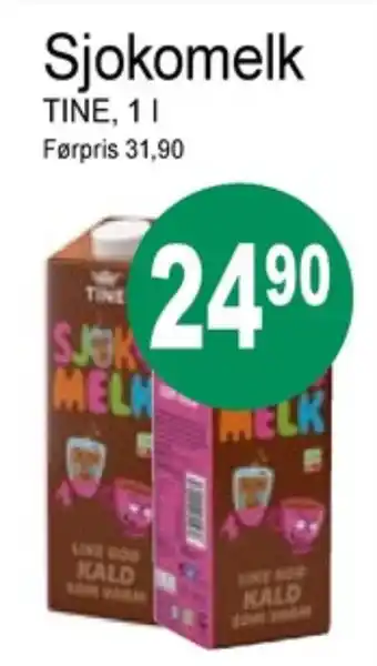 Joker Tine sjokolademelk tilbud