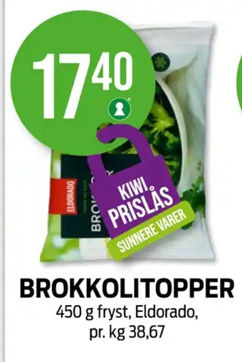 Kiwi Eldorado brokkolitopper tilbud