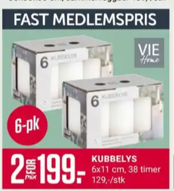 Europris Vie home kubbelys tilbud