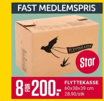 Europris Ukjent flyttekasse tilbud