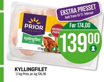 Kiwi Prior kyllingfilet tilbud