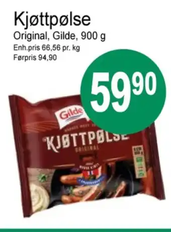 Joker Gilde kjøttpølser tilbud