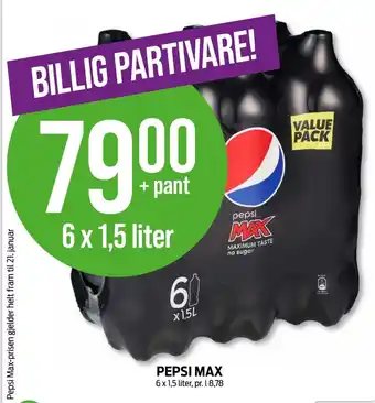 Kiwi Pepsi max brus tilbud