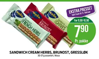 Kiwi Wasa sandwich tilbud