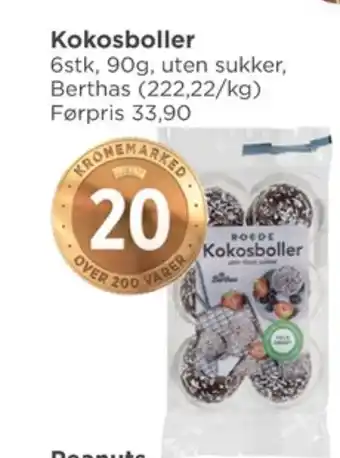 Meny Berthas fløteboller tilbud