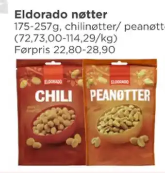 Meny Eldorado peanøtter tilbud