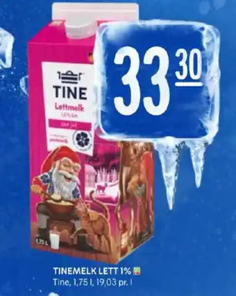 Rema 1000 Tine lettmelk tilbud