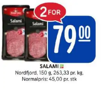 Rema 1000 Nordfjord salami tilbud