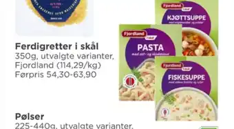 Meny Fjordland ferdigretter tilbud