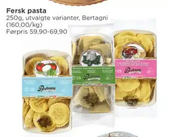 Meny Bertagni pasta tilbud
