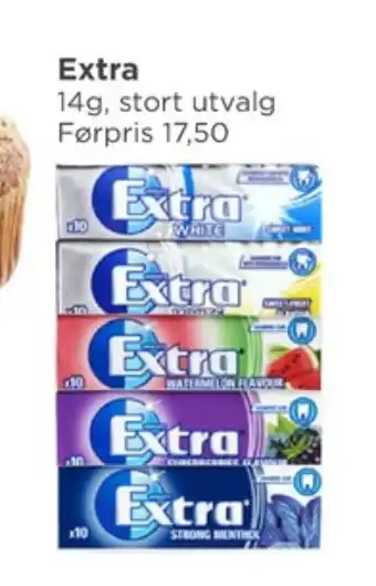 Meny Extra tyggegummi tilbud