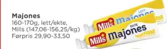 Meny Mills majones tilbud
