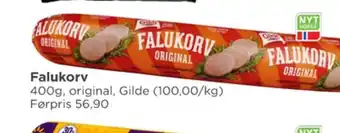 Meny Gilde falukorv tilbud