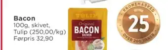 Meny Tulip baconskiver tilbud