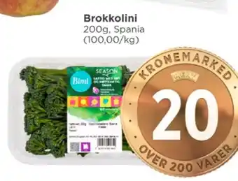 Meny Bimi brokkoli tilbud