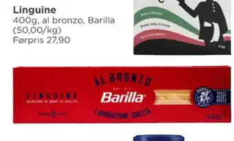 Meny Barilla pasta tilbud