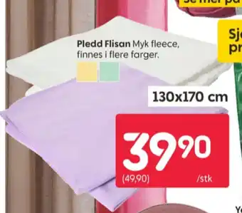 Rusta Ukjent pledd tilbud