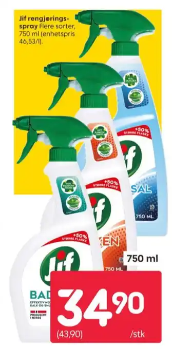 Rusta Jif rengjøringsmiddel tilbud