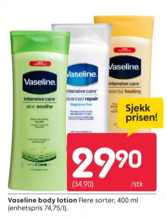 Rusta Vaseline bodylotion tilbud