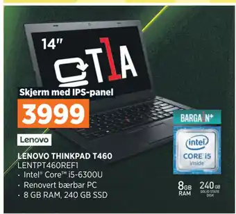POWER Lenovo thinkpad t460 tilbud