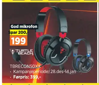 POWER Turtle beach tbrecon50xx tilbud