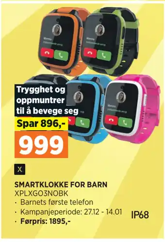 POWER Smartklokke for barn tilbud