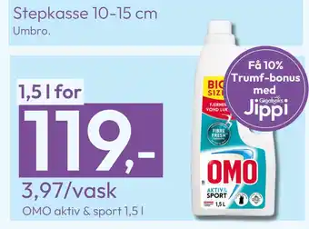 Gigaboks Omo aktiv & sport 1,5 l tilbud