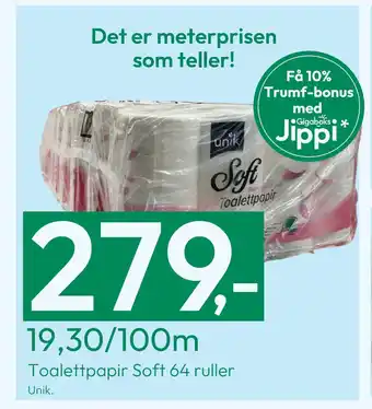 Gigaboks Toalettpapir soft 64 ruller tilbud