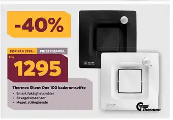 Megaflis Thermex silent one 100 baderomsvifte tilbud