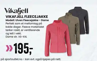 Sport Outlet Vikafjell fleecejakke tilbud