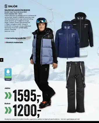Sport Outlet Snjor skijakke/skibukse tilbud
