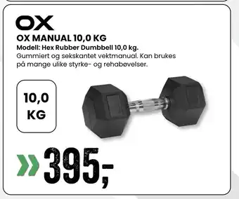 Sport Outlet Ox manual 10,0 kg tilbud
